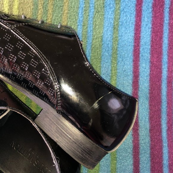 Louis Vuitton Men Black Patent Lace-up (US 8) main image 5